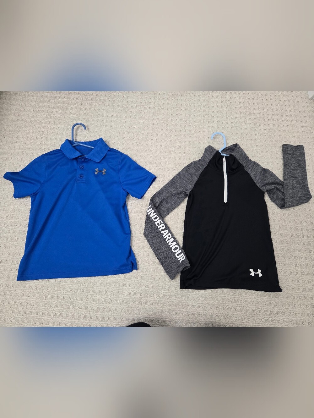 Bundle - Under Armour Active Wear Tops X 2- Boys - Size 7